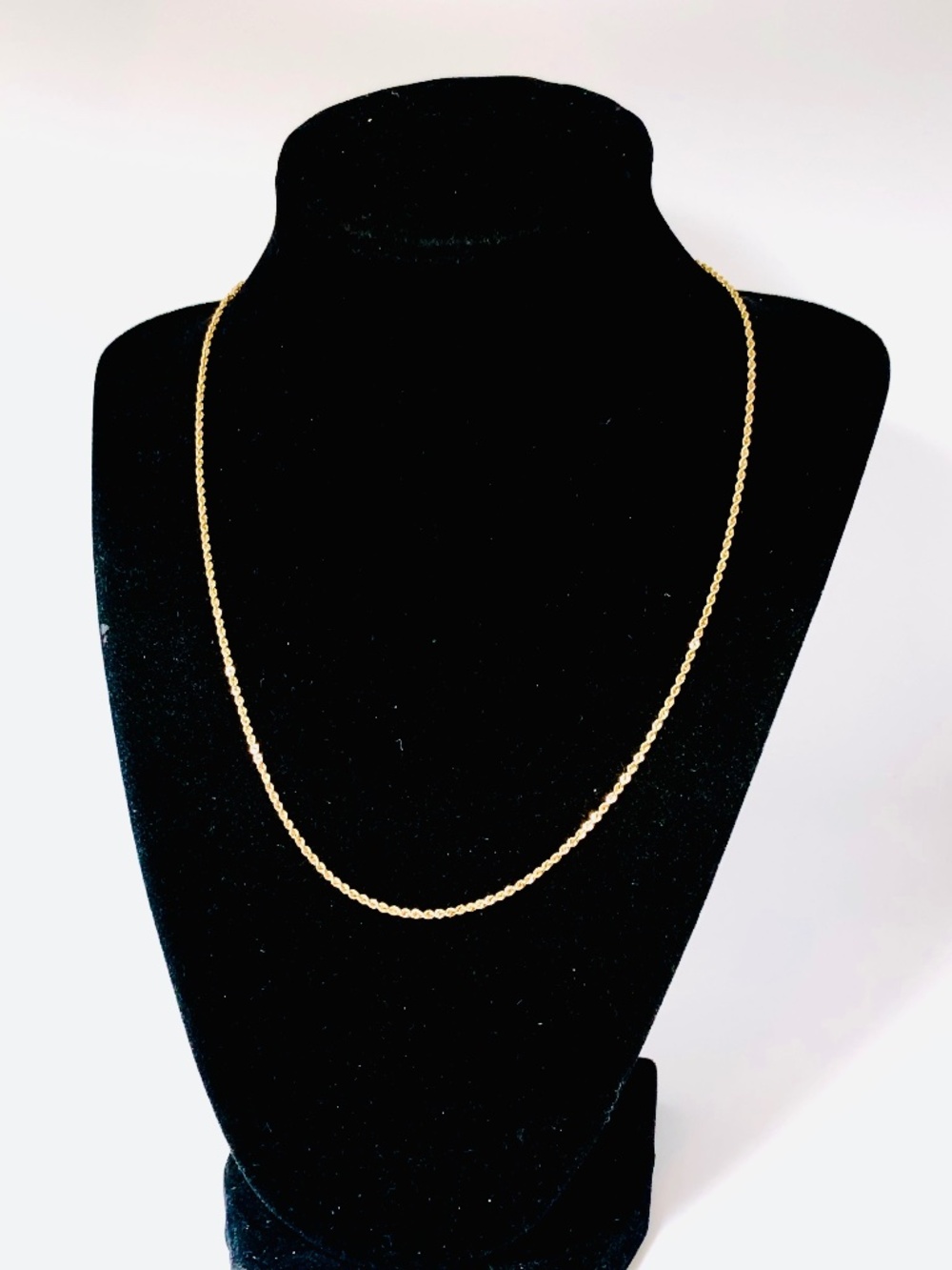 14k Solid Gold Necklace 24 Inch Rope Style Chain